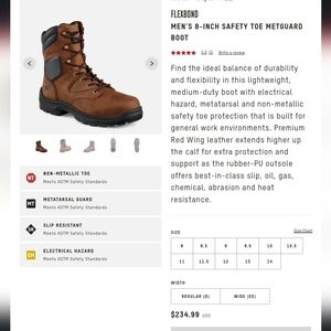 Red wing work shoes brown. Brand new